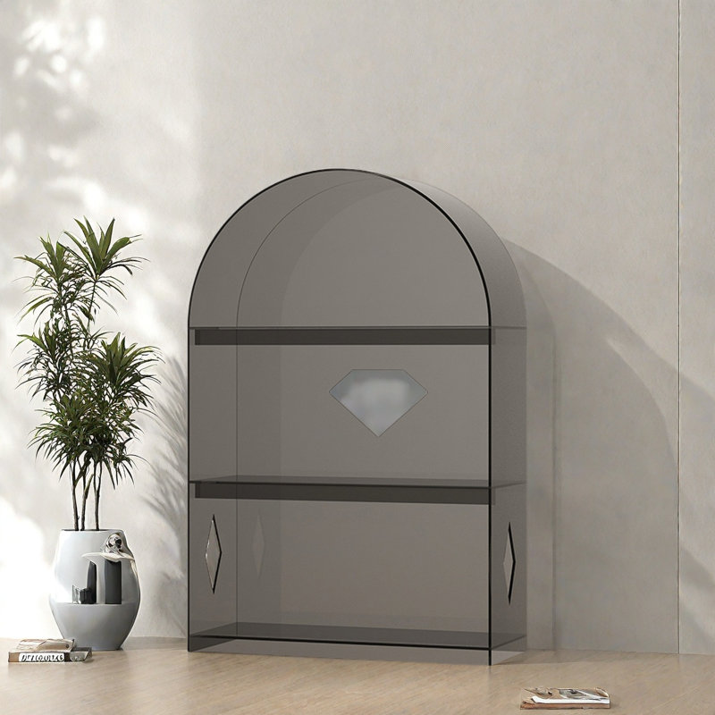 Bibliothèque créative et pratique, (3 tablettes) H 38,5 po x l 23,6 po x P 11 po, Gris