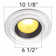 Spot Light Ring Ceiling Medallion Urethane 6" Decorative Recessed Trim