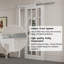 Ready-To-Install White Primed 15-Lite Clear Glass Barn Door With Hidden Track Installation Hardware Kit-114411389