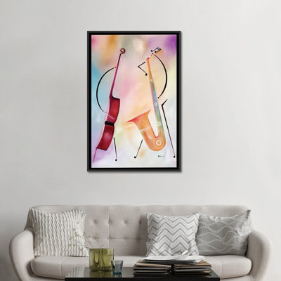 « bass et sax », impression sur toile