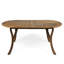 Table de salle à manger en bois 70 po avec une touche de nuance de finition