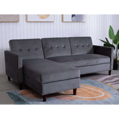 Campos 3 Seater Velvet Corner Sofa