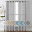 Paire de rideaux semi-transparents avec œillets Hywell-1268837088-1268837112