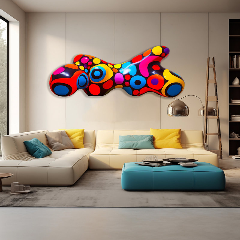 Décoration murale imprimée en acrylique, H 15 po x l 40 po x P 1,25 po