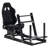 Anman Pro Racing Simulator Cockpit Aluminum with Black Seat Fit Logitech Thrustmaster, Not Include Steering wheel & Wheels & Pedals and Shifter Handbrake