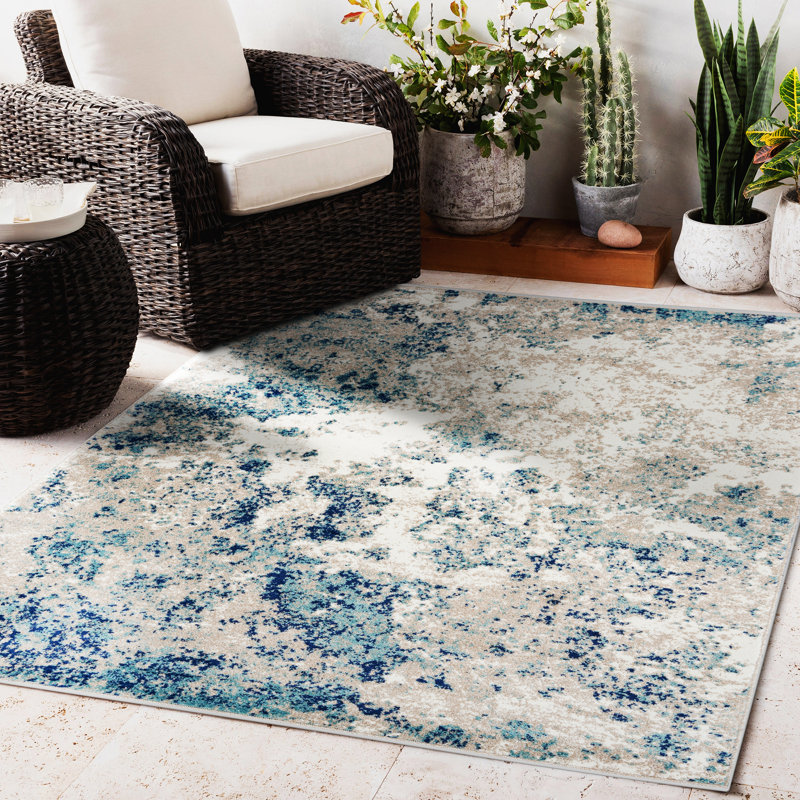 Ellenburg Abstract Indoor Rug, Rectangle 8' x 10'