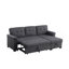 Canapé-lit modulaire réversible en lin 84 po Lucca