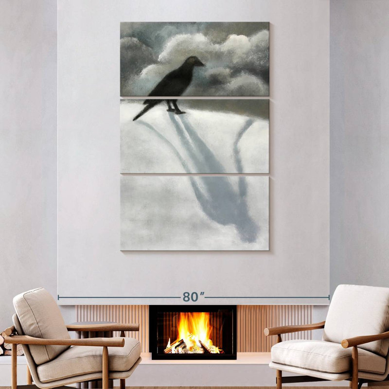 Brampt Black Bird, 74'' H x 48'' W