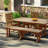Outdoor All-Weather HDPE Dining Bench-261937627