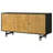 Madrid Natural And Black 3-Door Accent Cabinet