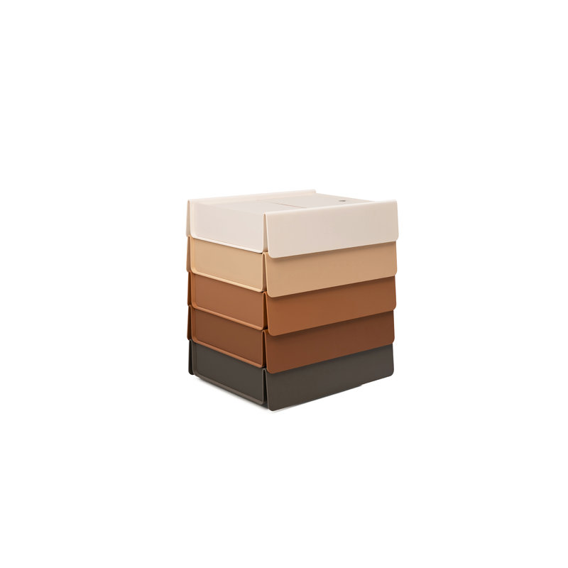Stack 5 - Drawer Nightstand, Blush Palette