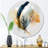 Green Artful Philodenron Leaf II - Leaves Round Wall Art on Metal-1644829766