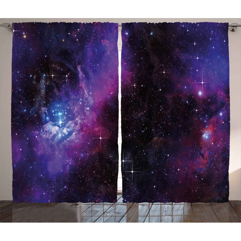 Erwin Semi Sheer Curtain Pair, 54" W x 63" L