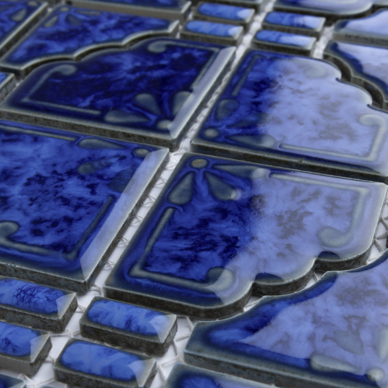 Moonbeam Random Sized Porcelain Mosaic Tile