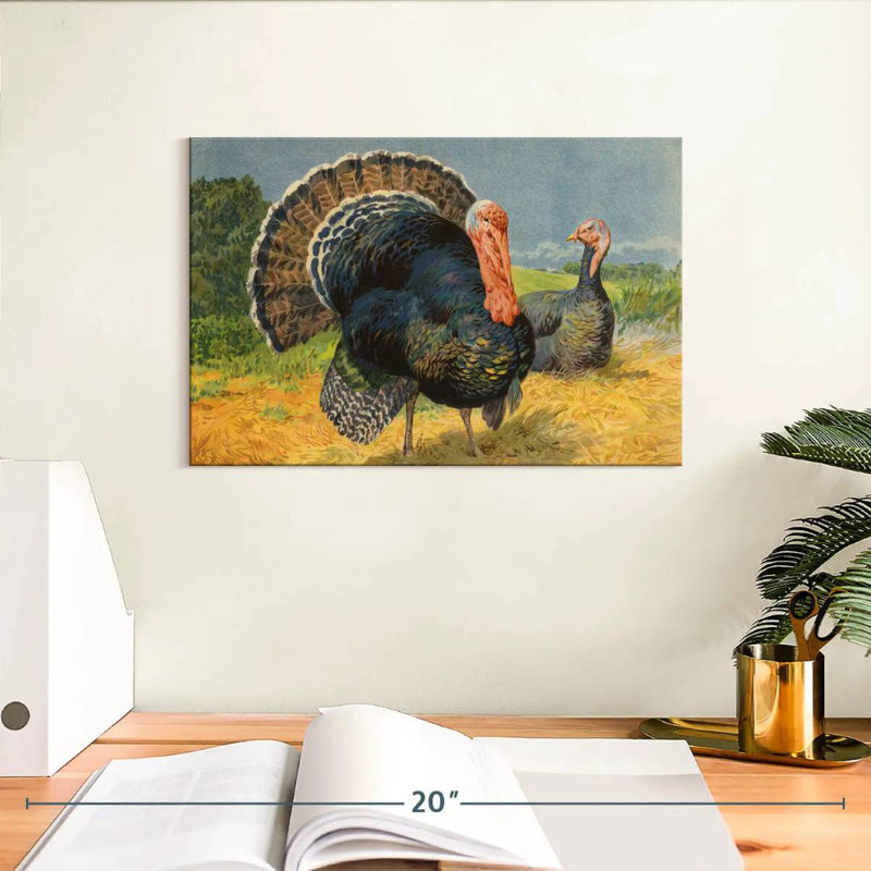 Turkeys, 8" H x 12" W