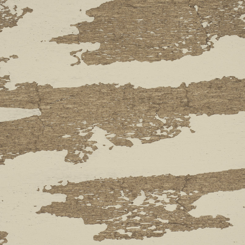 Schumacher x Celerie Kemble Plastered Manuscript Wallpaper, Birch