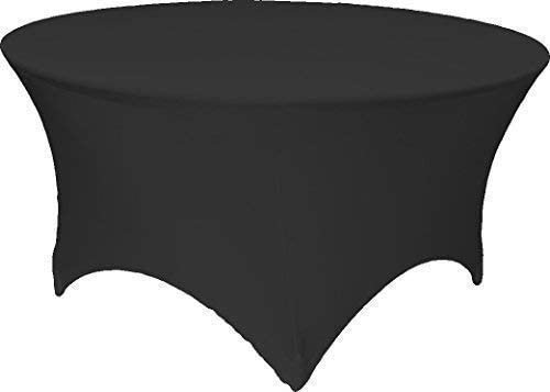 Ifiye Round Solid Colour Tablecloth, Black