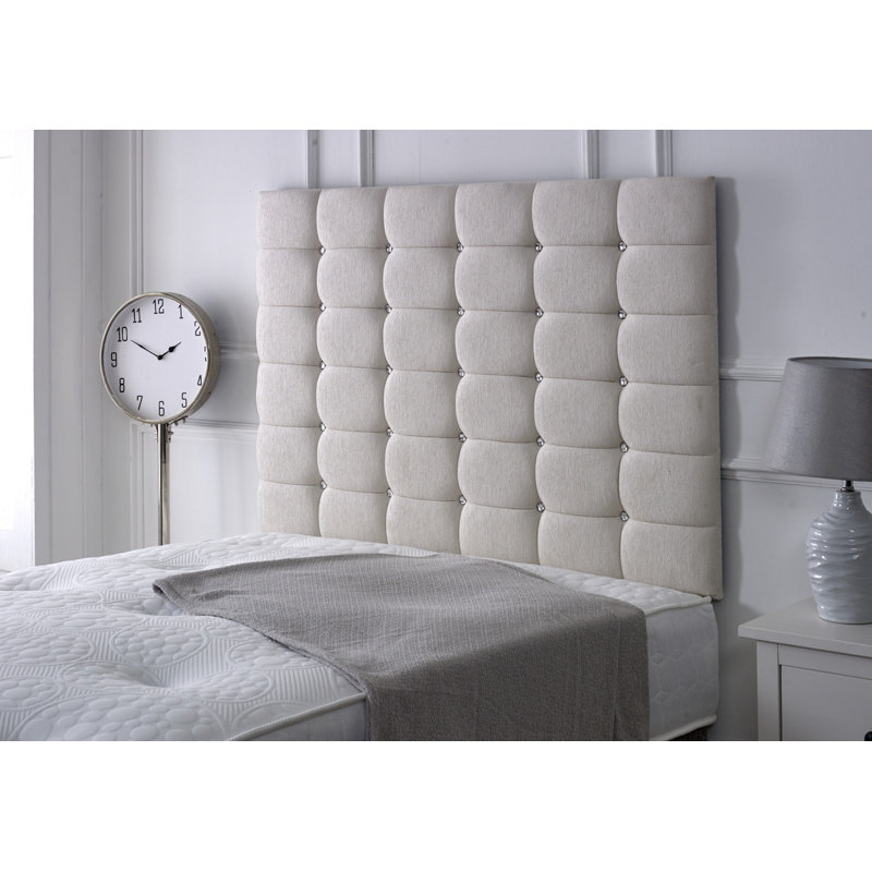 Upholstered Headboard, Double (4'6), Stone Chenille