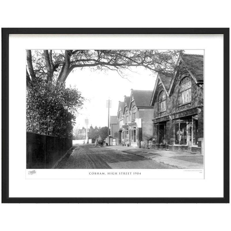 Cobham, High Street 1904 by Francis Frith - Single Picture Frame Print, 45cm H x 60cm W x 2.3cm D