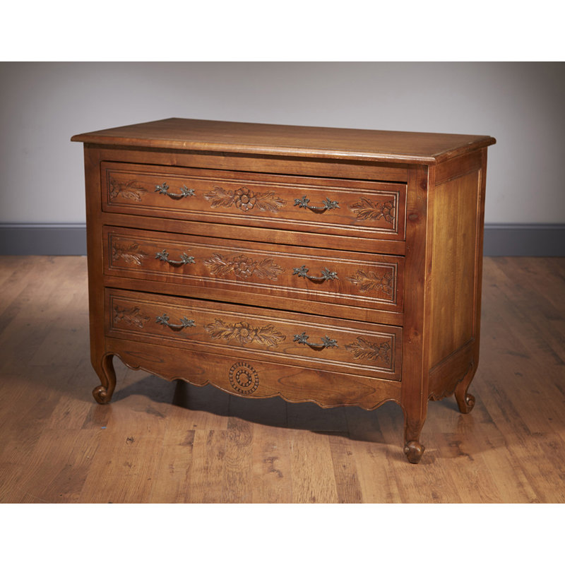 3-Drawer Standard Dresser, Pickled