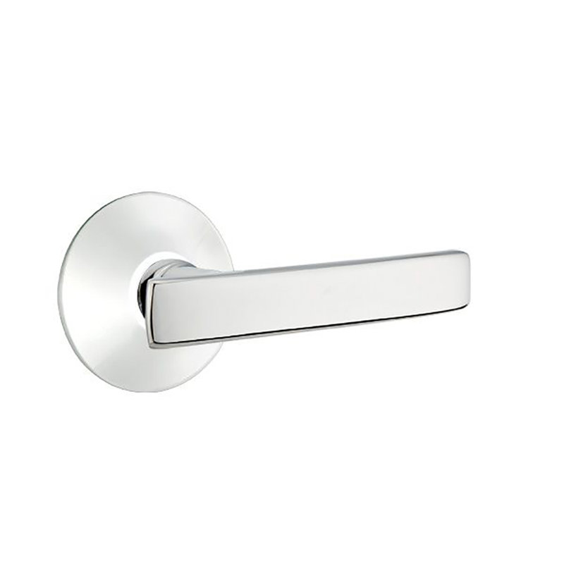 Levier de porte avec rosette Geneva Passage (Hall & Closet), Gauche, Chrome brillant