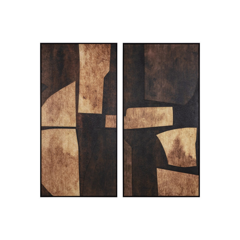 RUSTIC NUANCE I - 30" X 60" - BLACK FLOATER FRAME