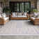 Amanda Geometric Beige & Gray Indoor / Outdoor Area Rug