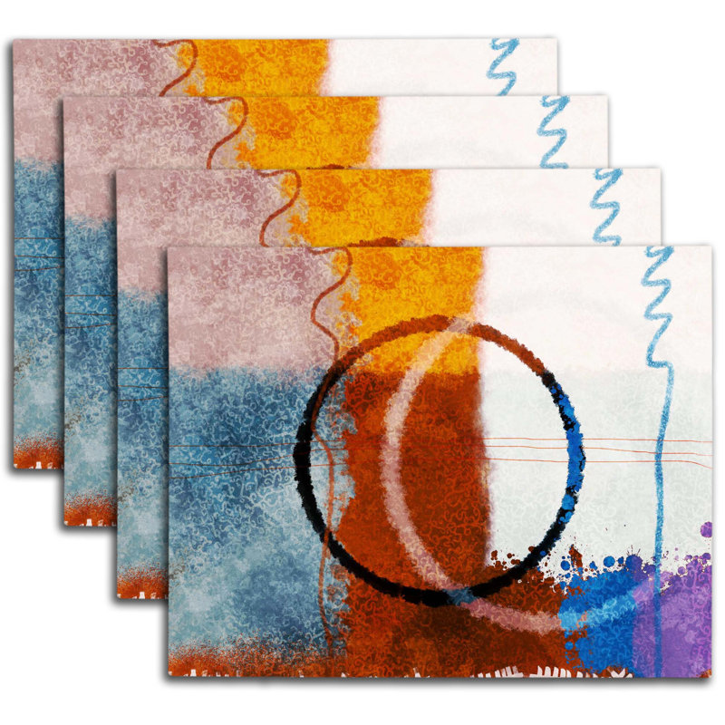 Napperon abstrait en polyester