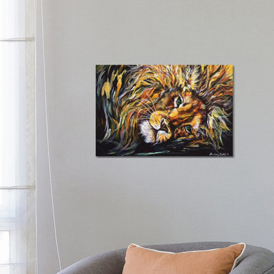 Just Lion Around 1 Piece Wrapped Canvas Painting