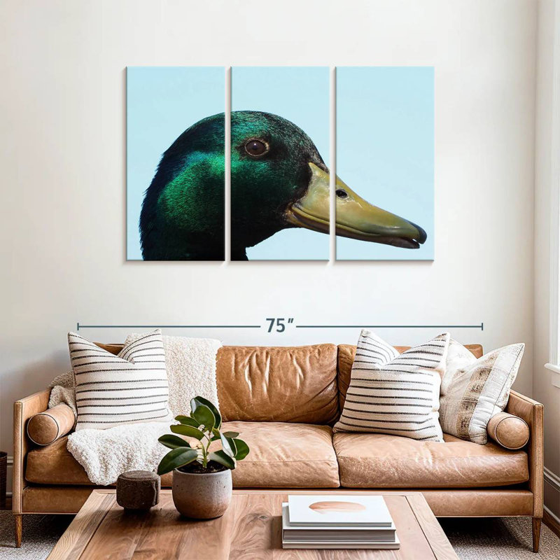 Brampt Mallard Duck Close Up, 36" H x 57" W