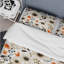 Beige And Black Watercolor Floral Pattern I - Ensemble de housse de couette à motif floral-13567115