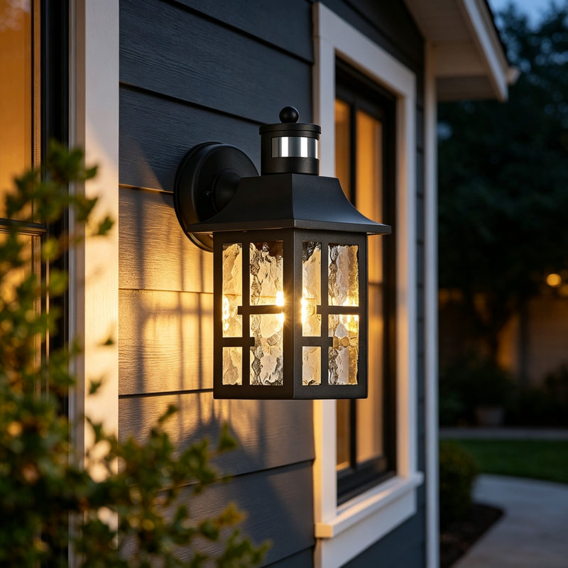 Black Outdoor Sconce