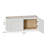 Solid Wood Shaker Short Wall Cabinet – 36"W X 12"D X 15"H, Painted White, Ready-To-Assemble (RTA) Kitchen Cabinet-2113529542