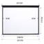Inbox Zero Outdoor Manual Projector Screen Projector Screen-396731590