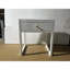 Table de chevet compacte blanche moderne avec tiroir simple, idéale pour la vie en appartement, table de chevet à tiroirs minimaliste stable, finition appropriée