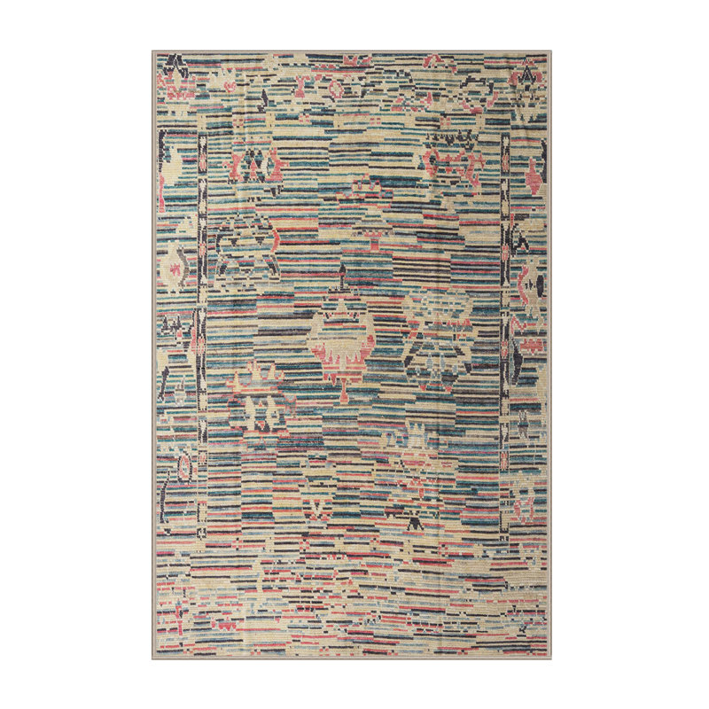 Abstract Indoor Rug, Rectangle 2' x 4'
