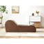 Chaise longue brune pour plus de confort - forme ergonomique, mousse haute, housse de chaise ergonomique lavable à la machine, noyau en mousse, amovible-39623196