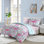 Ensemble de literie pour lit simple à motif de flamants roses Dream Factory