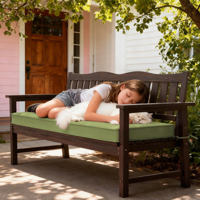 3" Thick Anti-Slip Bench Cushion For Indoor And Outdoor Use