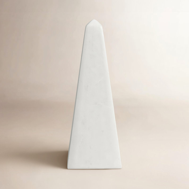 Meads White Marble Pyramid