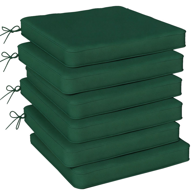 Outdoor Seat Cushion Set, Green