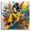 «Katana Warrior 2» par Rey Klimt, art mural en verre acrylique-1212929446