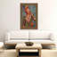 Stylish Cancer Zodiac Man Abstract Retro Vintage Crab Flower Portrait Wall Art Print by Olga Galeeva - Print-135423896