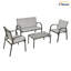 Ensemble de conversation modulaire 4 pièces