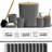 Complete 20 Piece Bathroom Accessory Set with Shower Curtain, Liner, and Hooks-95756602