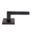 Bravura 839-7 Delray Privacy Lever on  Square Contemporary  Rose in Oil Rubbed Bronze
