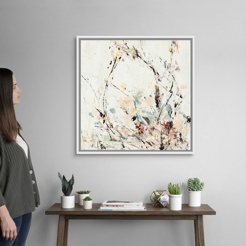«Afprès Walk I» par Jodi Maas, reproduction d'art sur toile, H 32 po x l 32 po x P 1,75 po, Cadre flottant blanc