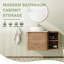 Meuble-lavabo flottant mural 36 po avec comptoir en quartz et portes et tablettes de rangement à fermeture en douceur-2012340698