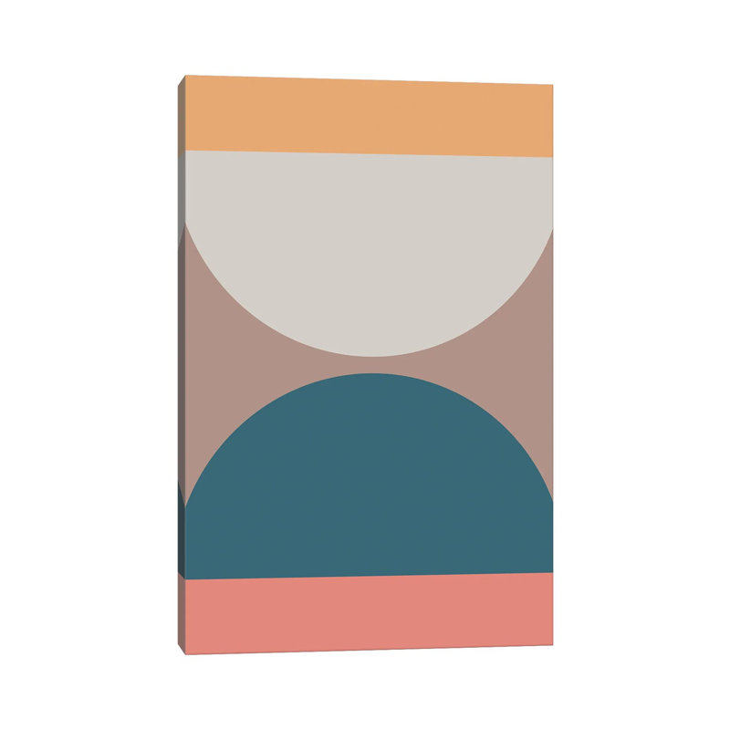 Print on Canvas, Wrapped Canvas, Silver/White/Valencia, 101.6 cm H x 66.04 cm W x 1.91 cm D