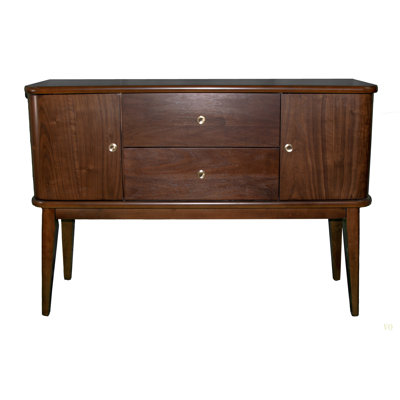 Desserte 2 tiroirs et 2 armoires Mid Century Modern